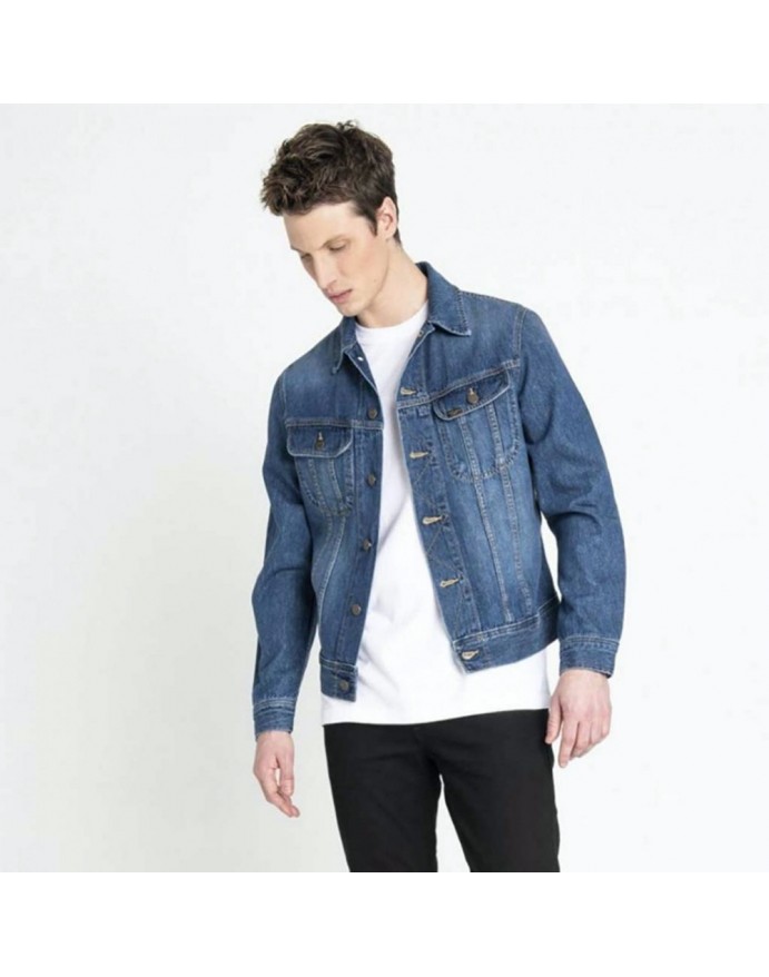  Ανδρικό Denim Jacket LEE SLIM RIDER JACKET BLUE L89RLJKA