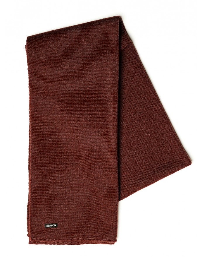 Emerson Unisex Πλεκτό Κασκόλ Wine 222.EU03.30
