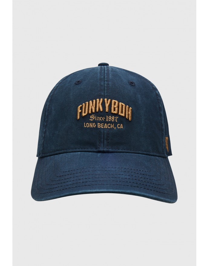Funky Buddha Ανδρικό Καπέλο Jockey με κεντημένο λογότυπο Navy FBM009-079-10