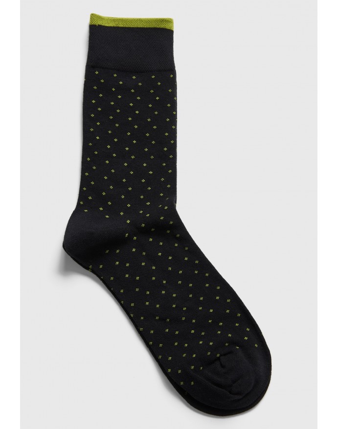 Funky Buddha Ανδρικές Κάλτσες με micro pattern Black FBM014-360-10