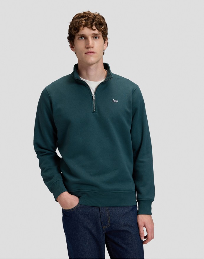 Lee Patch Half Zip Sws Ponderosa Pine Ανδρικό Φούτερ 112386286