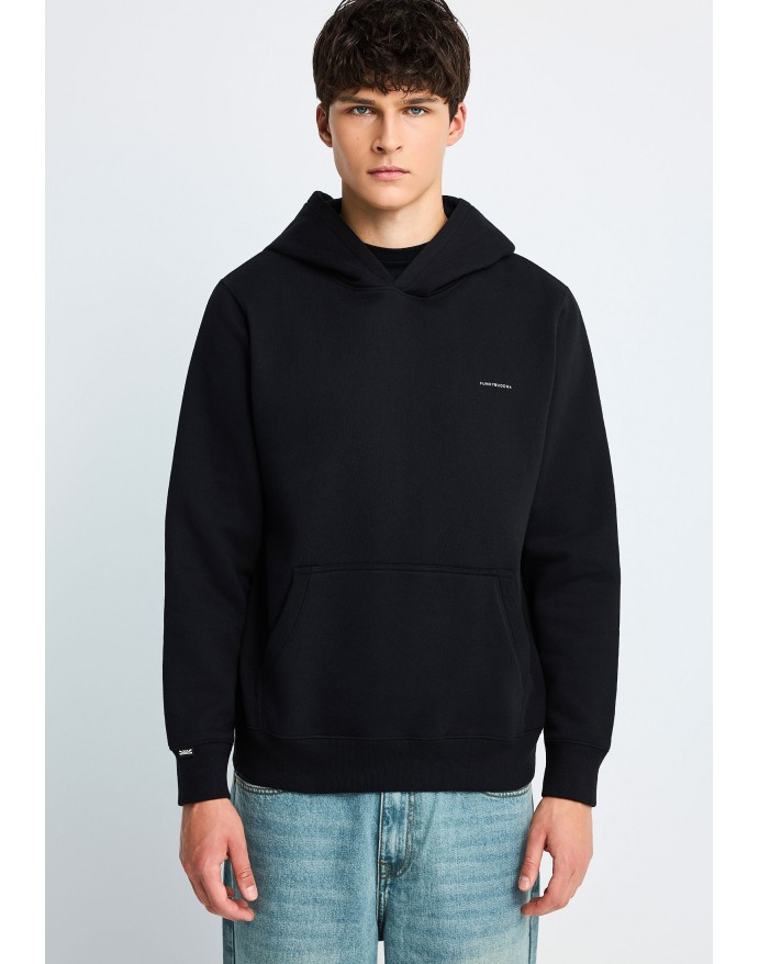 Funky Buddha Ανδρικό Φούτερ με κουκούλα Black FBM014-002-06