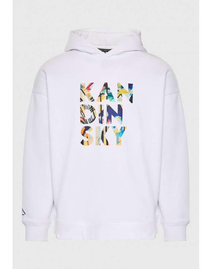 Unisex φούτερ relaxed fit με κουκούλα Kandinsky - Funky Buddha x apoh London White FBU014-605-06 Unisex φούτερ relaxed fit με κουκούλα Kandinsky - Funky Buddha x apoh London White FBU014-605-06
