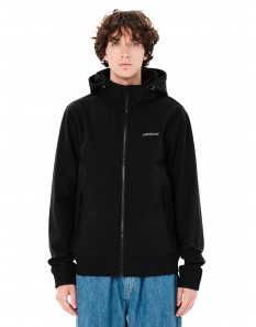 Emerson Ανδρικό Bonded Bomber Μπουφάν με αποσπώμενη κουκούλα Black 262.EM11.08