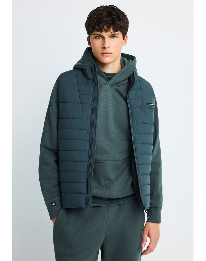 Funky Buddha Ανδρικό Αμάνικο Καπιτονέ Μπουφάν Green Storm FBM014-001-01 Funky Buddha Ανδρικό Αμάνικο Καπιτονέ Μπουφάν Green Storm FBM014-001-01