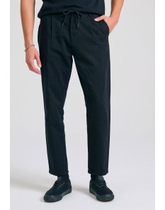 Funky Buddha Ανδρικό Comfort fit garment dyed chino παντελόνι Black FBM011-014-02