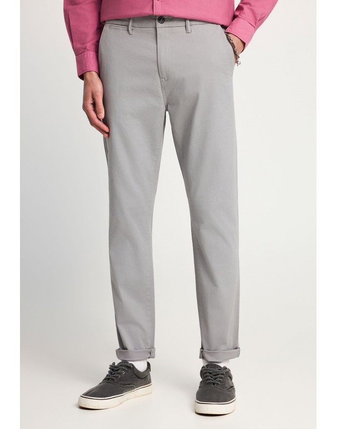 Funky Buddha Ανδρικό Chino Παντελόνι Grey FBM013-001-02