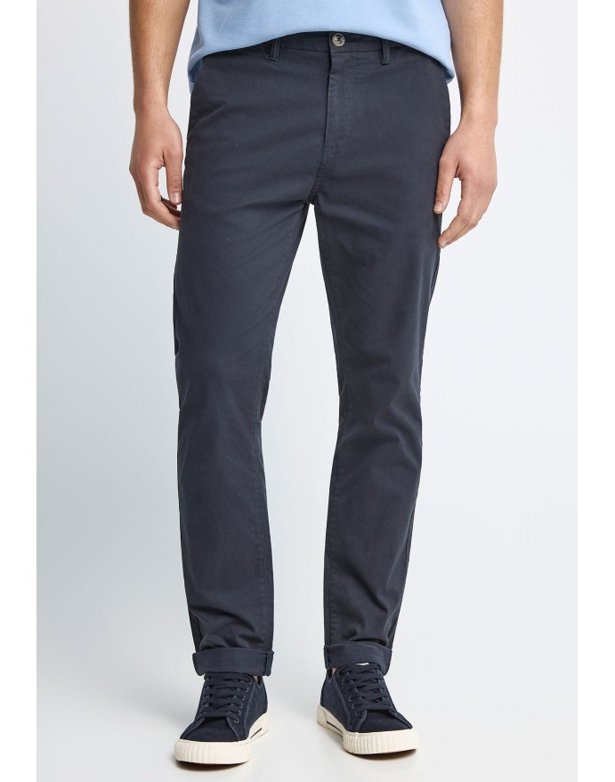 Funky Buddha Ανδρικό Chino Παντελόνι Navy FBM013-001-02