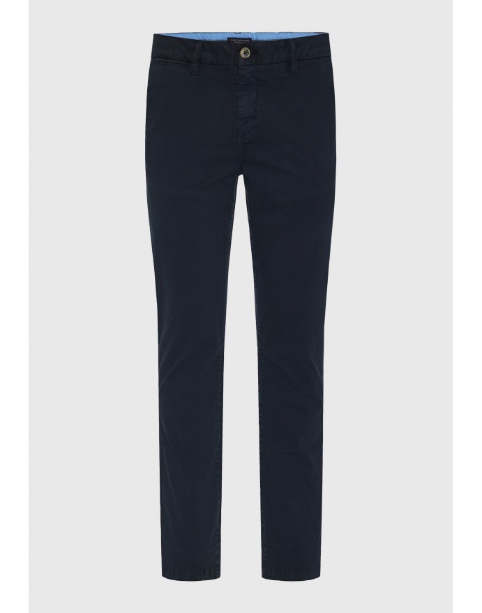 Funky Buddha Ανδρικό Chino Παντελόνι Navy FBM013-001-02