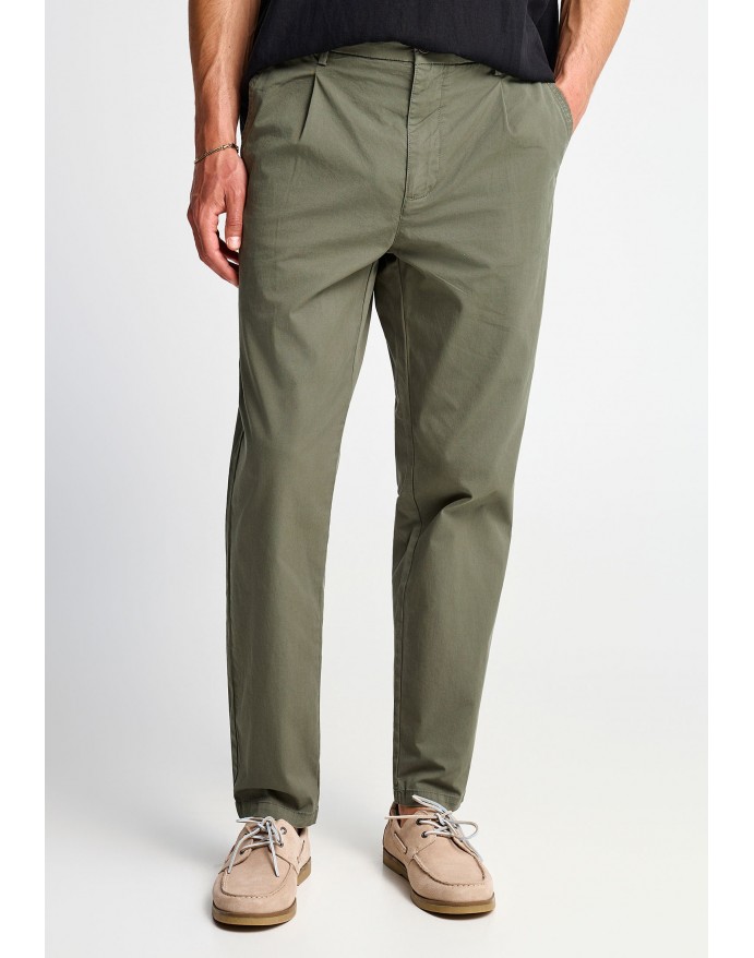 Funky Buddha Ανδρικό Comfort Chino Παντελόνι Deep Forest FBM013-014-02