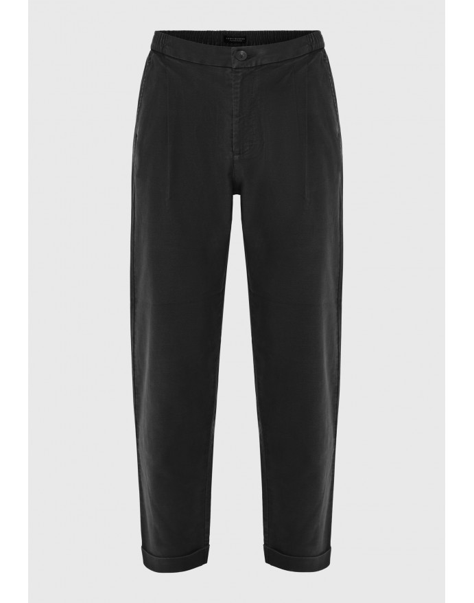 Funky Buddha Ανδρικό Chino Παντελόνι Loose Tapered Black FBM014-007-02