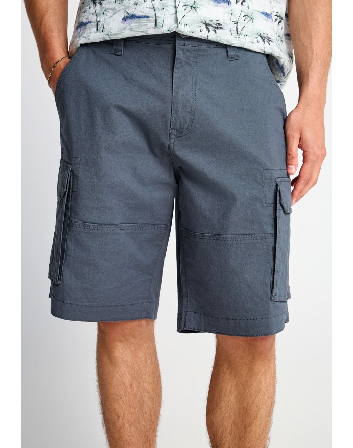 Funky Buddha Ανδρική Cargo Βερμούδα Dusty Blue FBM013-030-03 Funky Buddha Ανδρική Cargo Βερμούδα Dusty Blue FBM013-030-03