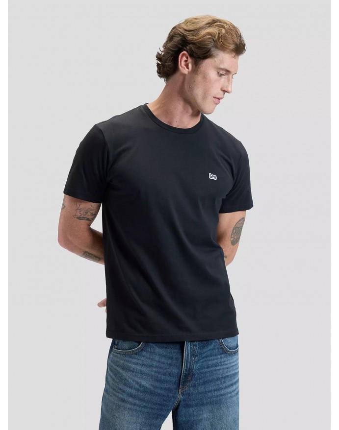 Lee SS Patch Logo Tee Washed Black  Ανδρικό T-Shirt 112376604