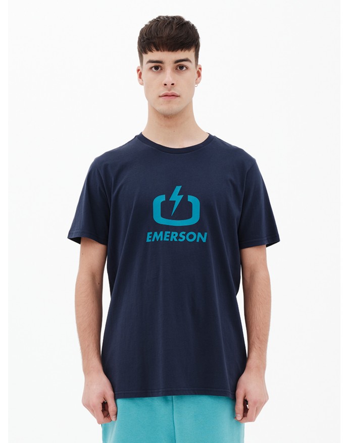 Emerson Ανδρικό T-Shirt με λογότυπο Navy Blue 221.EM33.01