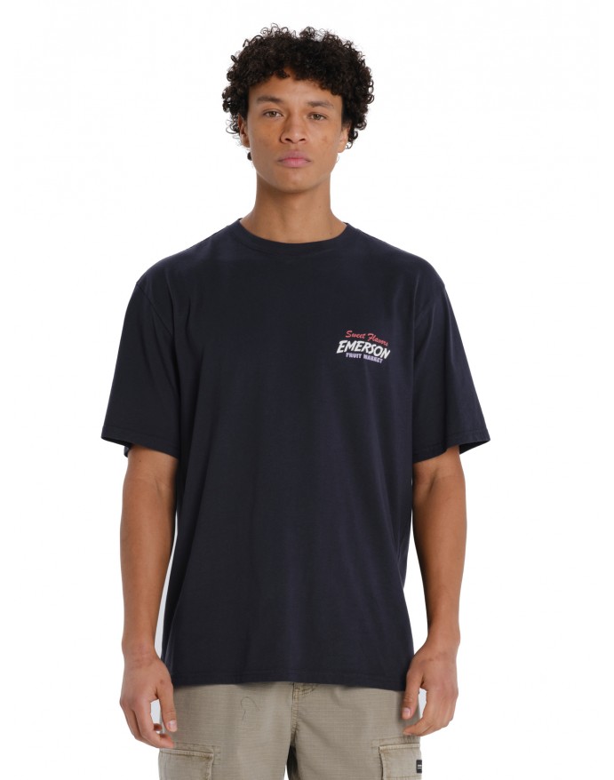 Emerson Ανδρικό T-Shirt με τύπωμα στην πλάτη D. Navy 261.EM33.31