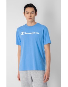 Champion Crewneck T-Shirt Ανδρική Κοντομάνικη Μπλούζα με Logo Print 218531-BS034