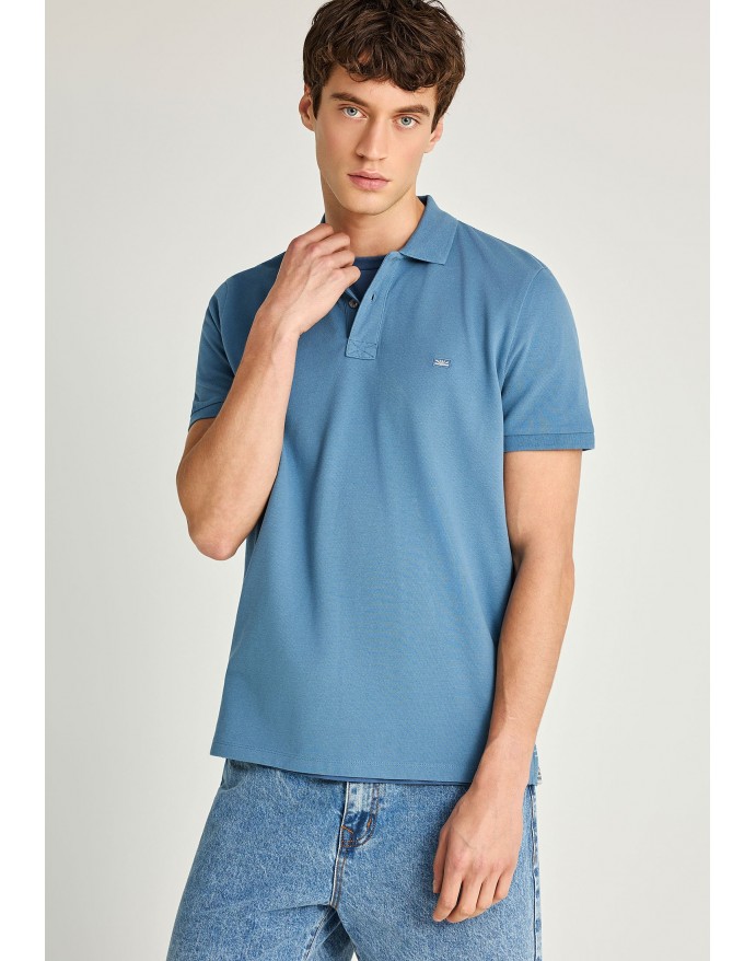 Funky Buddha Ανδρική Κοντομάνικη Μπλούζα Polo Pique Blue Heaven FBM013-001-11 Funky Buddha Ανδρική Κοντομάνικη Μπλούζα Polo Pique Blue Heaven FBM013-001-11