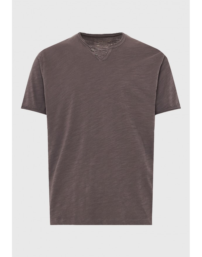 Funky Buddha Ανδρικό Βαμβακερό T-Shirt με V-neck Moon Mist FBM013-004-04