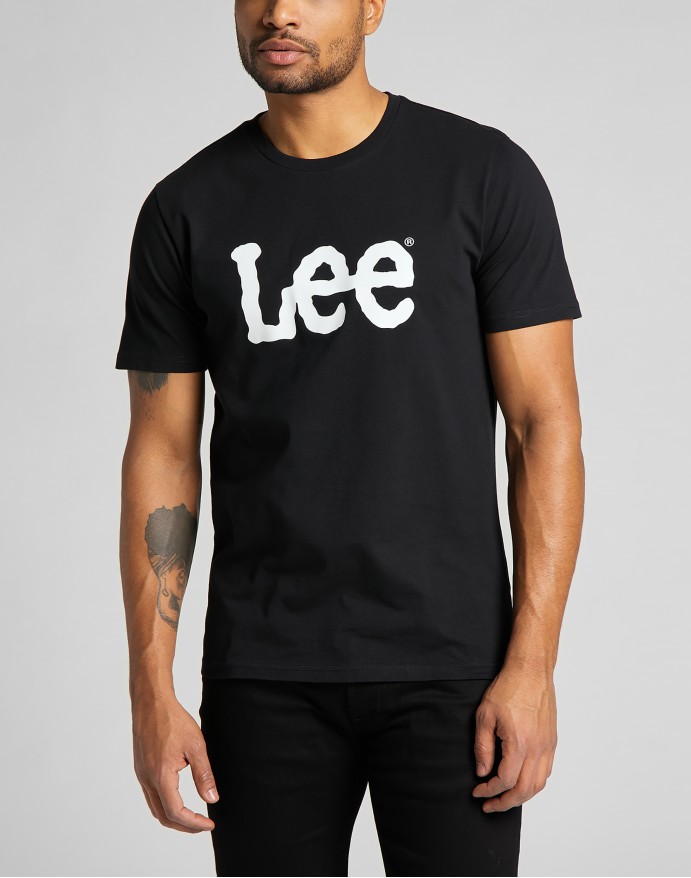 Lee Wobbly Logo Tee Black Ανδρικό T-Shirt L65QAI01