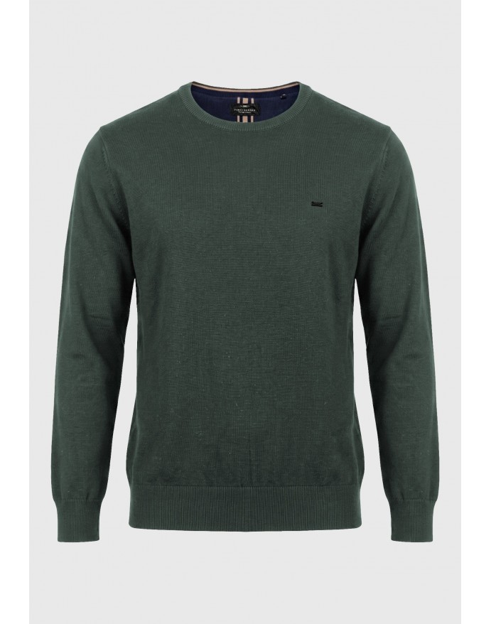 Funky Buddha Ανδρική Μονόχρωμη Πλεκτή Μπλούζα Green Storm FBM014-001-09 Funky Buddha Ανδρική Μονόχρωμη Πλεκτή Μπλούζα Green Storm FBM014-001-09