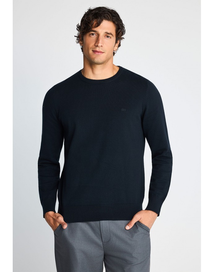 Funky Buddha Ανδρική Μονόχρωμη Πλεκτή Μπλούζα Navy FBM014-001-09 Funky Buddha Ανδρική Μονόχρωμη Πλεκτή Μπλούζα Navy FBM014-001-09