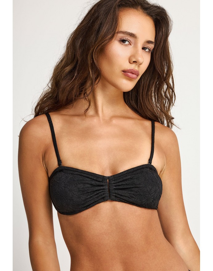 Funky Buddha Bikini Top Black FBL013-119-16T Funky Buddha Bikini Top Black FBL013-119-16T