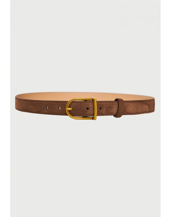 Funky Buddha Γυναικεία Suede Ζώνη με αγκράφα Brown FBL014-110-10 Funky Buddha Γυναικεία Suede Ζώνη με αγκράφα Brown FBL014-110-10