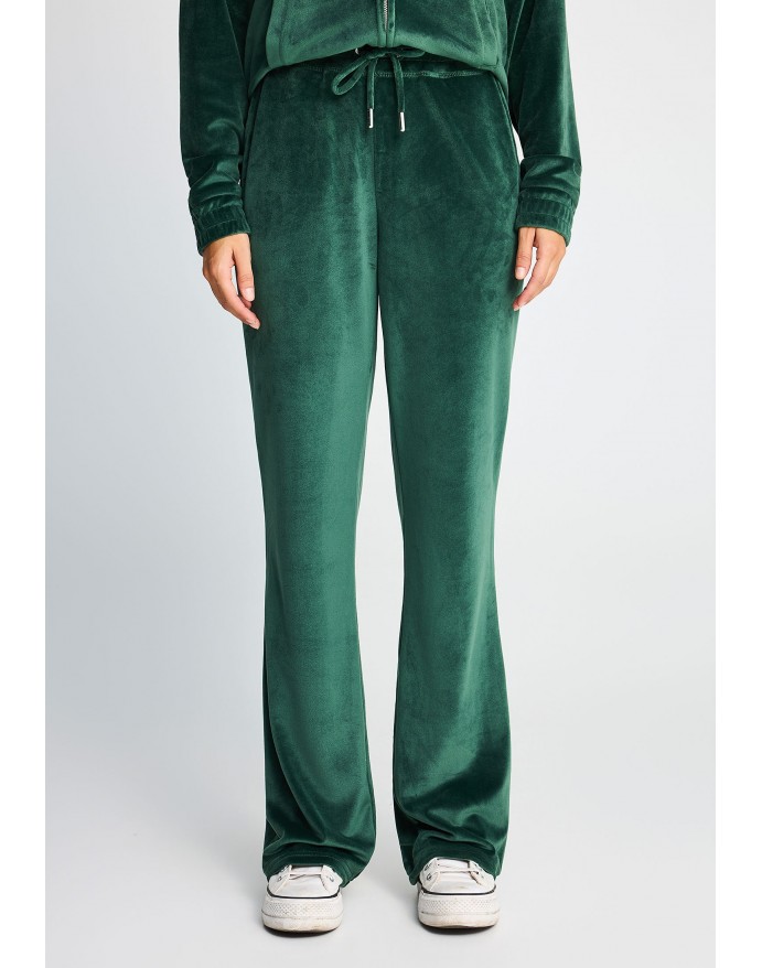 Funky Buddha Γυναικείο Βελουτέ Flare Fit Παντελόνι Φόρμας Bistrot Green FBL014-100-02 Funky Buddha Γυναικείο Βελουτέ Flare Fit Παντελόνι Φόρμας Bistrot Green FBL014-100-02