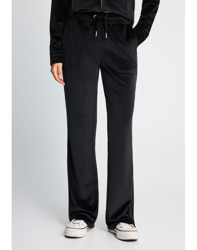 Funky Buddha Γυναικείο Βελουτέ Flare Fit Παντελόνι Φόρμας Black FBL014-100-02 Funky Buddha Γυναικείο Βελουτέ Flare Fit Παντελόνι Φόρμας Black FBL014-100-02
