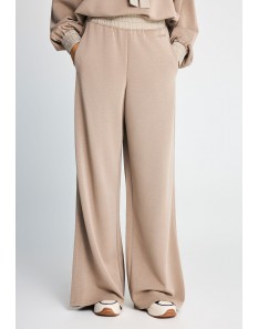 Funky Buddha Γυναικείο straight fit παντελόνι φόρμας από modal Fog FBL014-105-02