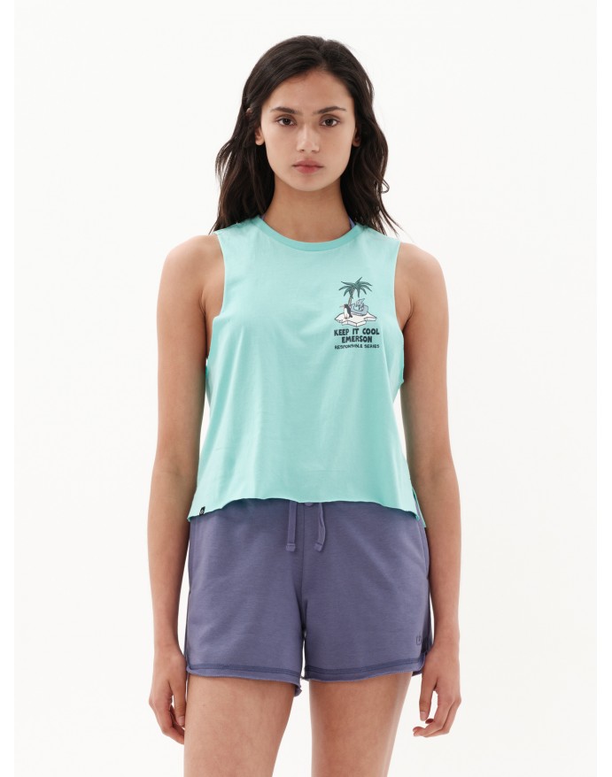 Emerson Γυναικείο Tank Top Turquoise 231.EW37.114