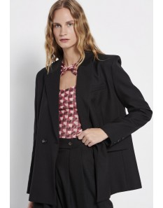 Funky Buddha Γυναικείο Oversized Σακάκι Blazer Black FBL008-136-01