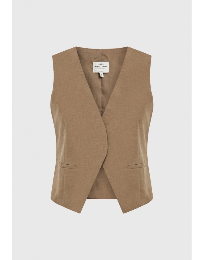 Funky Buddha Γυναικείο Γιλέκο Cigar FBL013-103-01