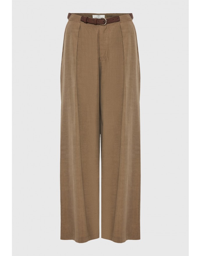 Funky Buddha Γυναικεία Casual Wide Leg Παντελόνα Cigar FBL013-106-02