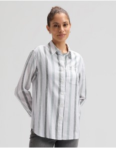 Lee All Purpose Shirt Desert Sage Stripe Γυναικείο Λινό Πουκάμισο 112376961