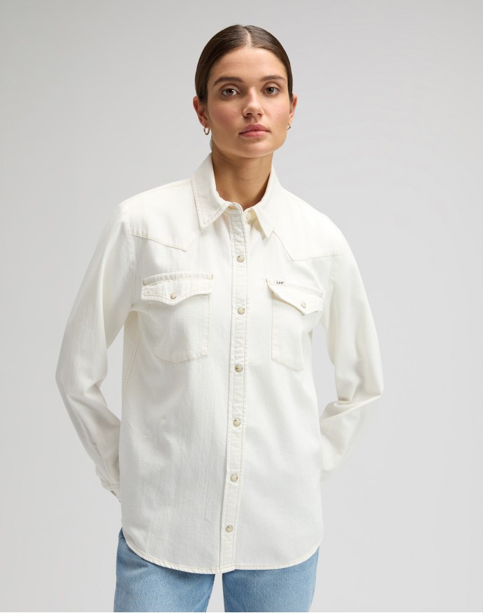 Lee Regular Western Shirt Winter Light Γυναικείο Denim Πουκάμισο 112376970