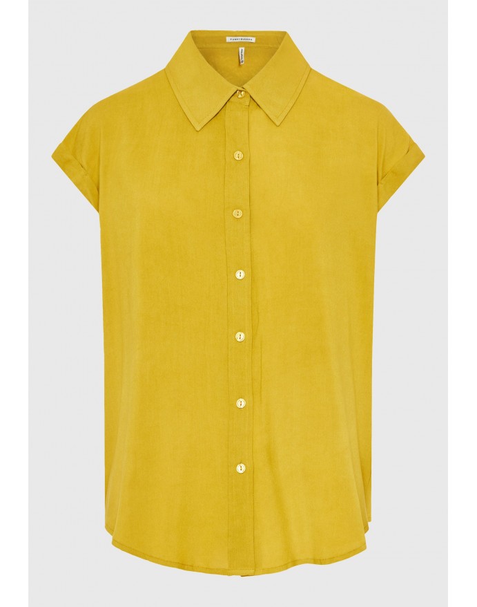 Funky Buddha Γυναικείο Κοντομάνικο Πουκάμισο Lemongrass FBL013-100-05 Funky Buddha Γυναικείο Κοντομάνικο Πουκάμισο Lemongrass FBL013-100-05