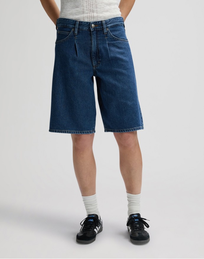 Lee Drapey Jort Overt Wash Γυναικεία Denim Βερμούδα 112376718