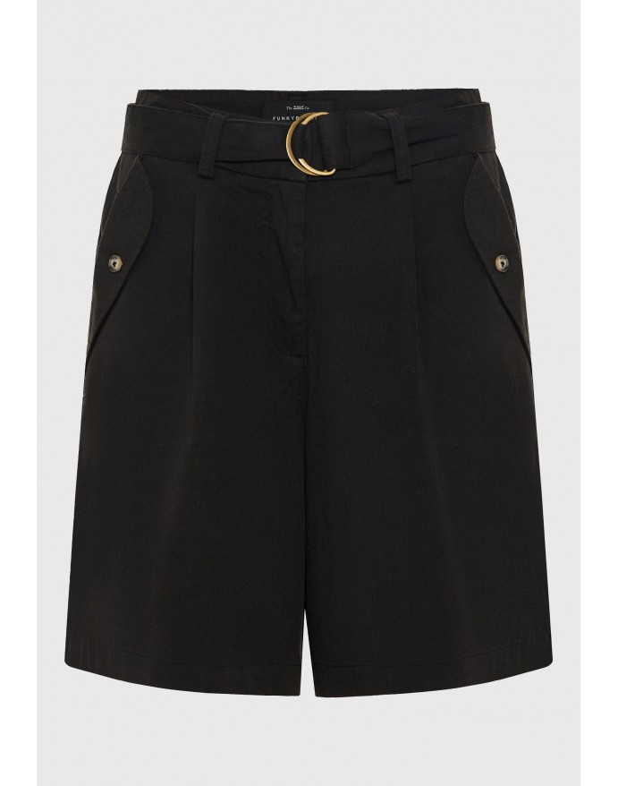 Funky Buddha Γυναικεία Βερμούδα Black FBL013-103-03