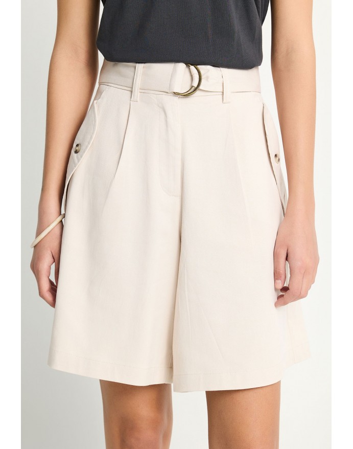 Funky Buddha Γυναικεία Βερμούδα Cloud Cream FBL013-103-03 Funky Buddha Γυναικεία Βερμούδα Cloud Cream FBL013-103-03